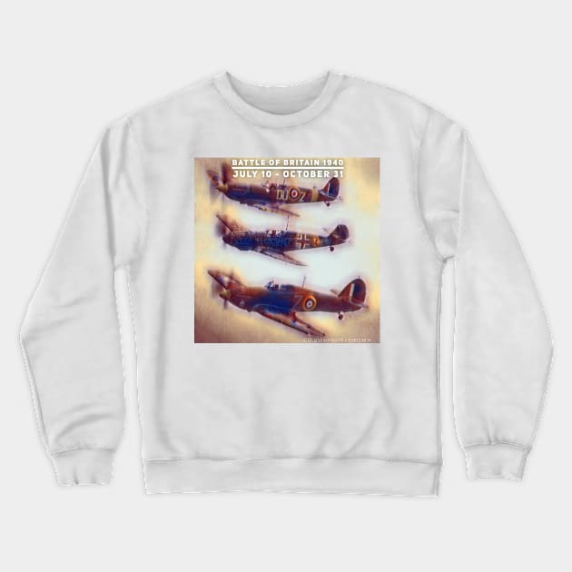 Battle of Britain Flyby Crewneck Sweatshirt by acefox1